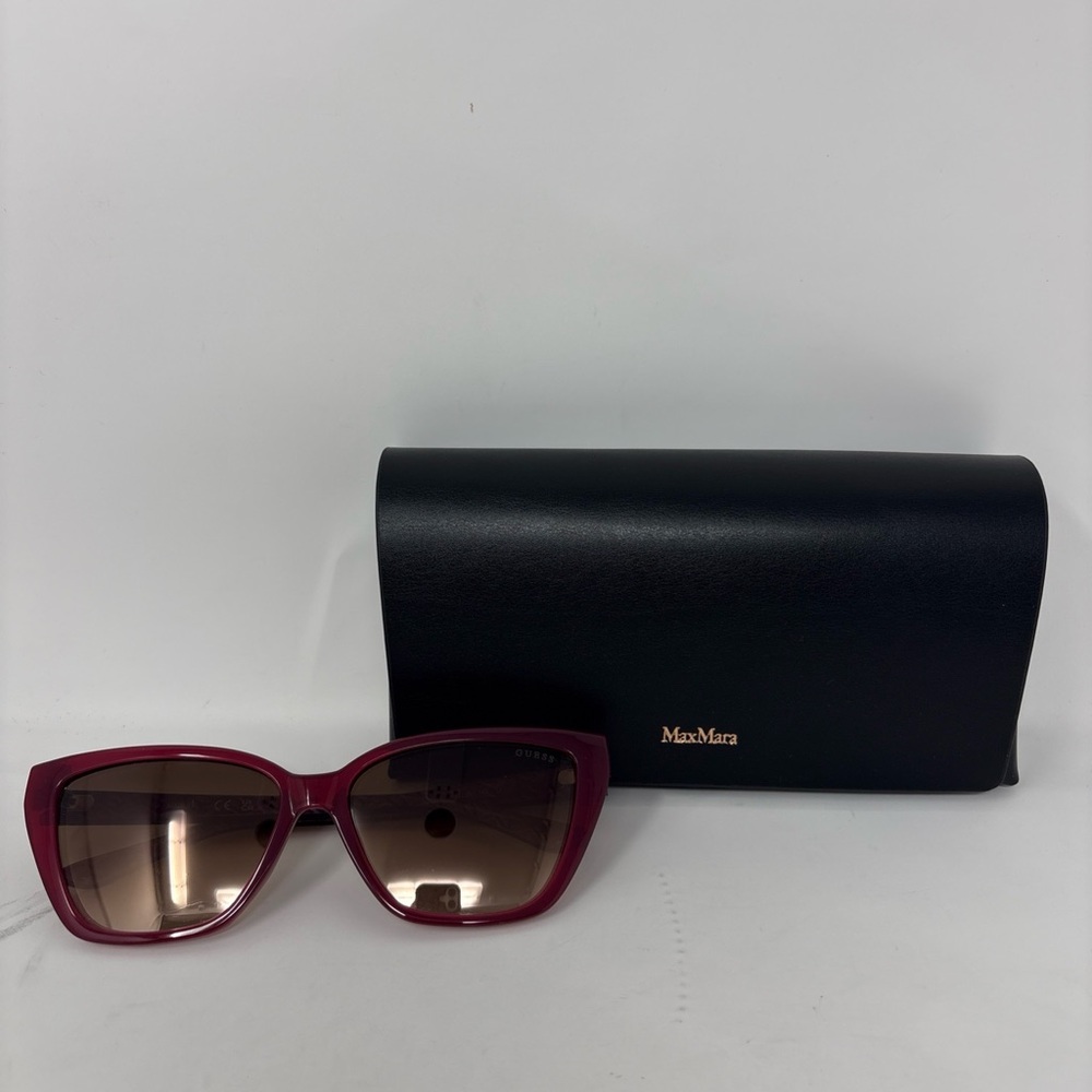 Guess GU7919 69G Fuschia Mirror Plastic Cat Eye Women’s Sunglasses